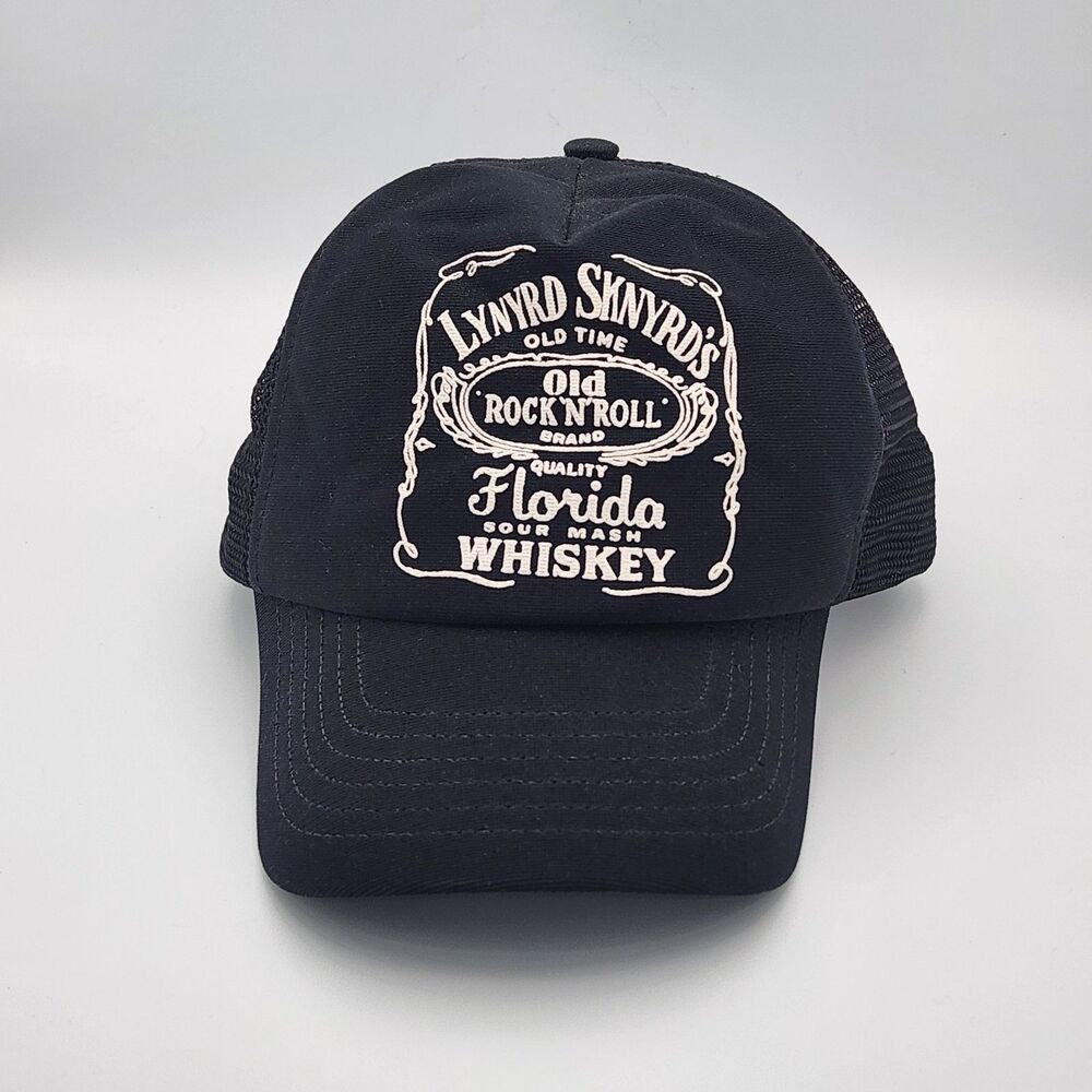 Vintage Lynyrd Skynyrd Trucker Hat Made In USA Florida Sour Mash Whiskey Error